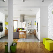 Przestrzeń we wnętrzu - mieszkanie w centrum miasta