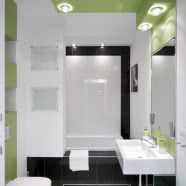 Mieszkanie z fototapetą w salonie