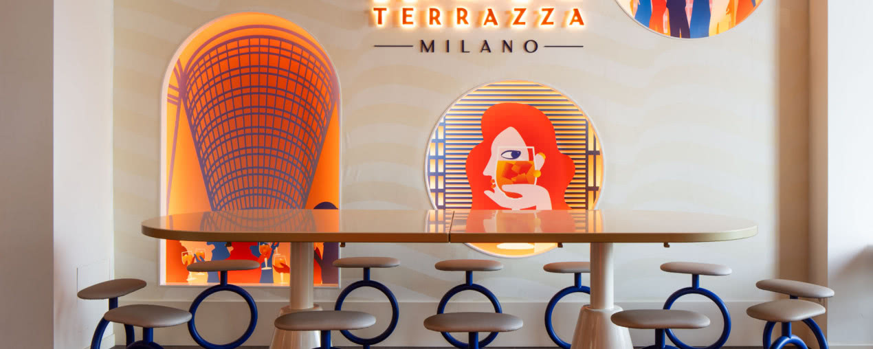 Nowa restauracja Aperol w Mediolanie! Z jej tarasu można podziwiać słynną katedrę 