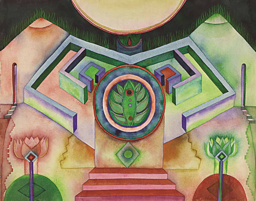 Urszula Broll, „Ogród”, 1970 r.,
akwarela,...