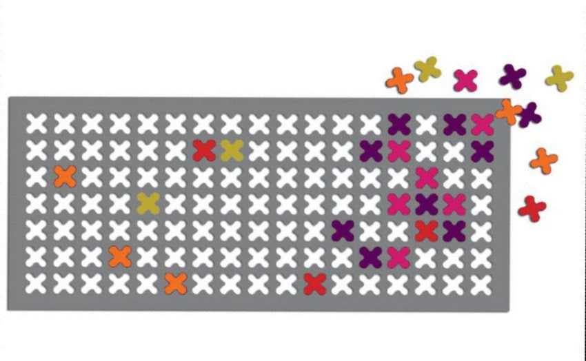 Bieżnik Hand made - inspirowany haftem...