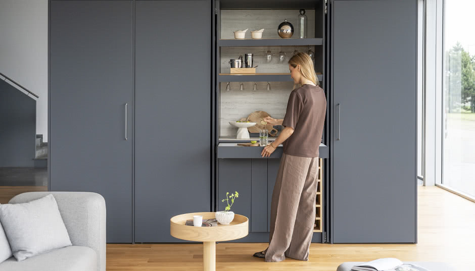 Znikająca kuchnia - ukryte funkcje w otwartej przestrzeni