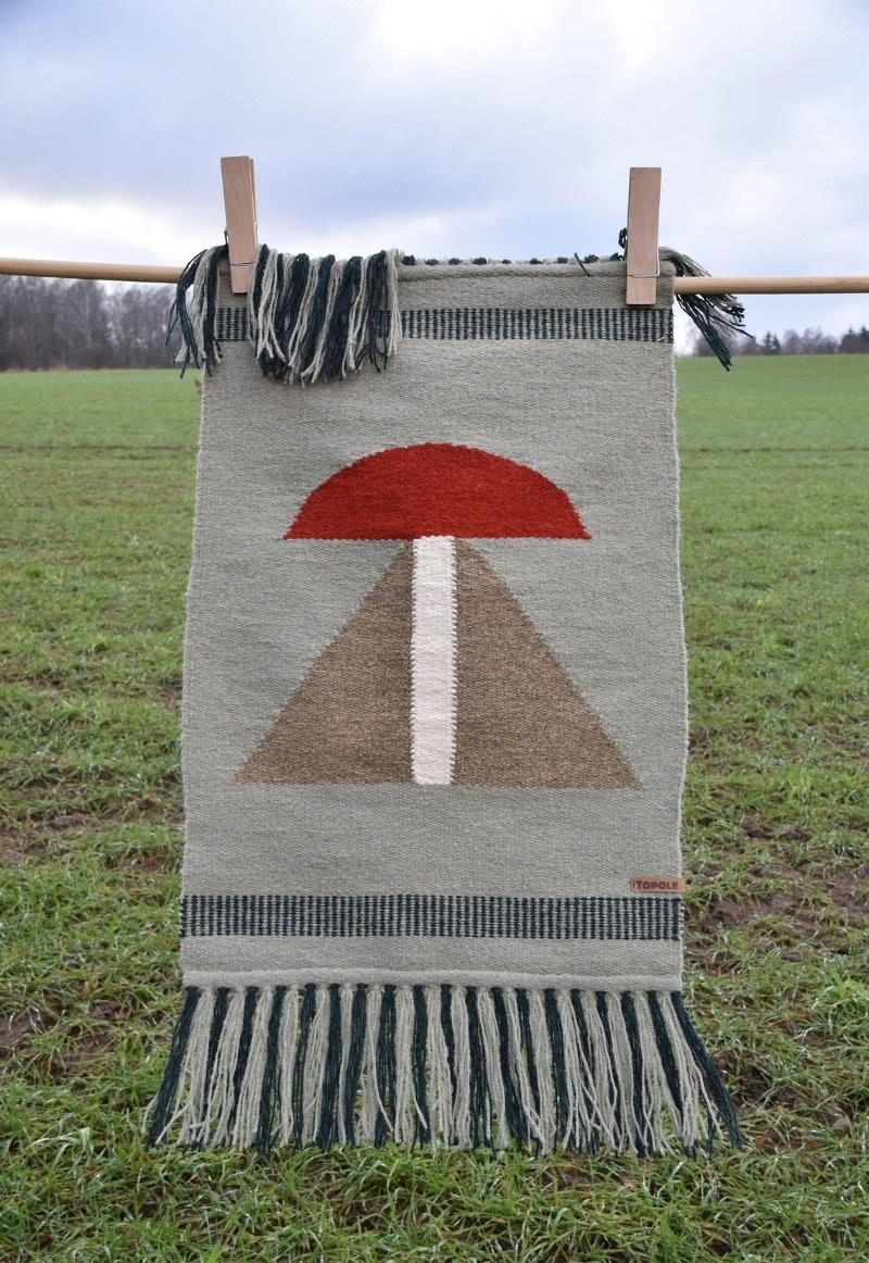 Ręcznie tkany kilim - odCień Grzyba, Topole,...