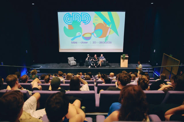 Uczestnicy spotkania i panelu dyskusyjnego podczas Gdynia Design Days 2026 w sali Pomorskiego Parku Naukowo-Technologicznego w Gdyni.