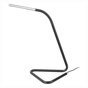 Lampa biurkowa LED, czarny, srebrny, Karte, Ikea, 59,99 zł