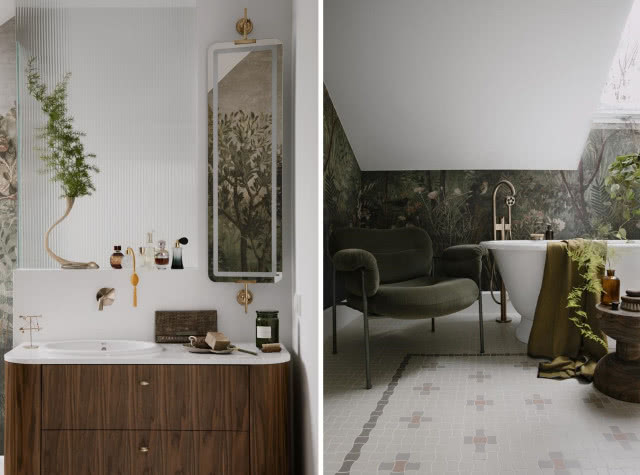 Klimatyczna łazienka na poddaszu