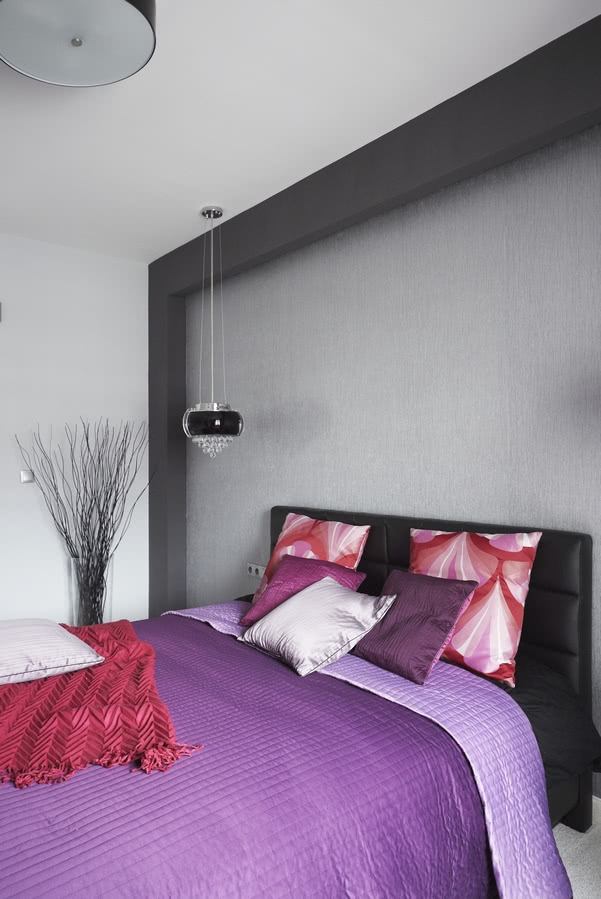 Jedynie w sypialni właściciele pozwolili sobie...