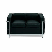 Kanapa dwuosobowa LC2 Kubik Steel