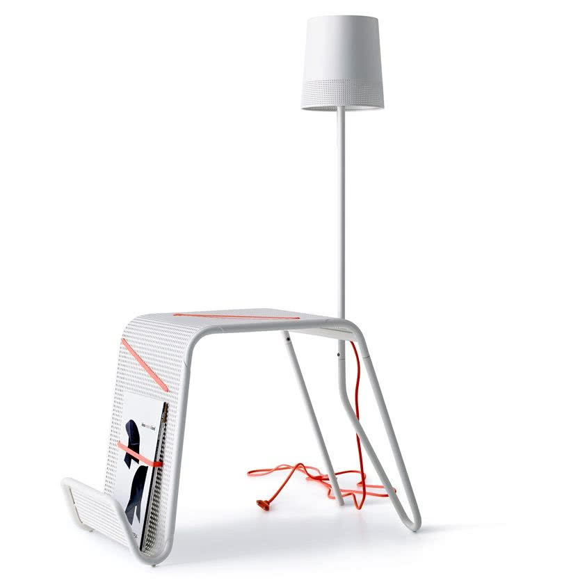 Lampa za stolikiem z kolekcji IKEA PS projektu...