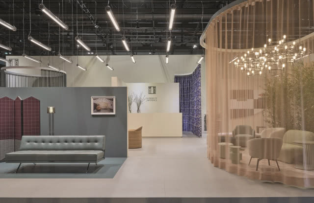 pawilon złożony z osobnych pokoi