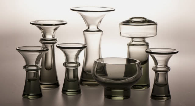 przezroczyste przydymione szkło, seria