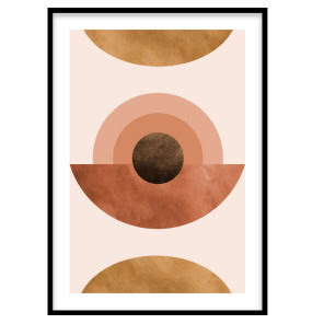 Plakat w kolorze terakoty