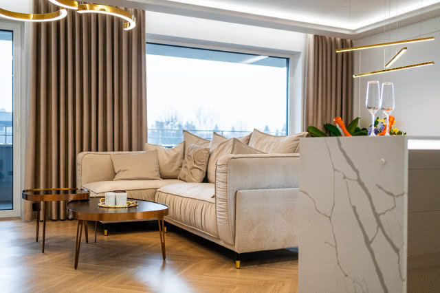 Salon w stylu glamour