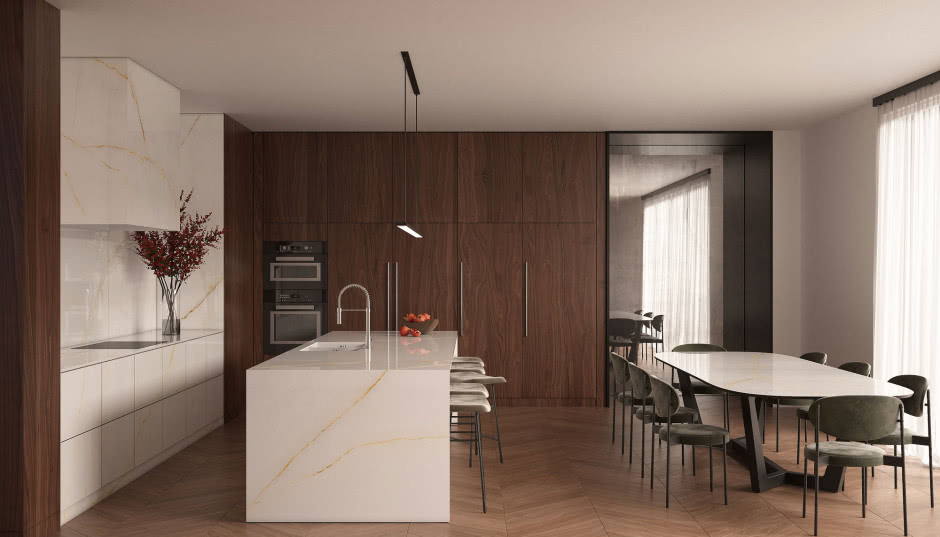 Dlaczego warto użyć spieków kwarcowych na wyspie?