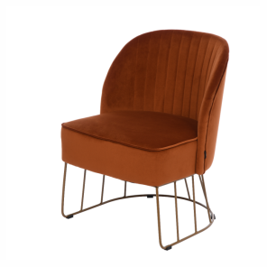 Fotel w kolorze terakoty