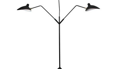 Czarne lampy Serge'a Mouille'a