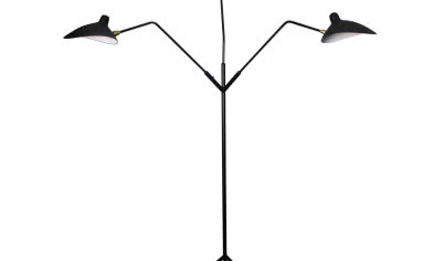 Czarne lampy Serge'a Mouille'a