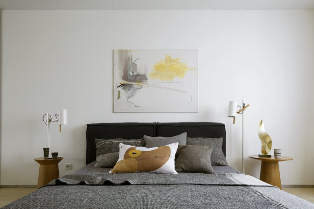 sypialnia w stylu minimalistycznym