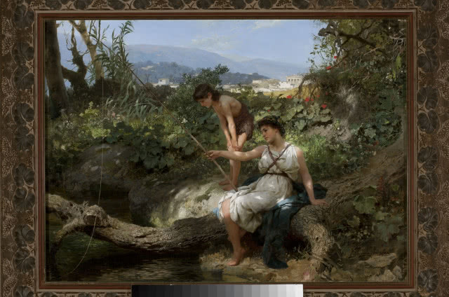 Henryk Siemiradzki (1843–1902),
Rzymska sielanka – łowienie ryb, olej, płótno
Muzeum Narodowe w Warszawie

