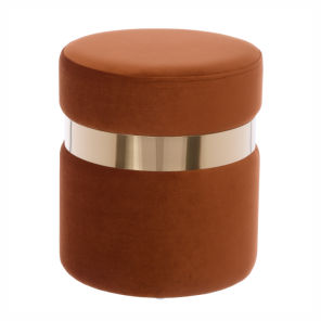 Puf w kolorze terakoty