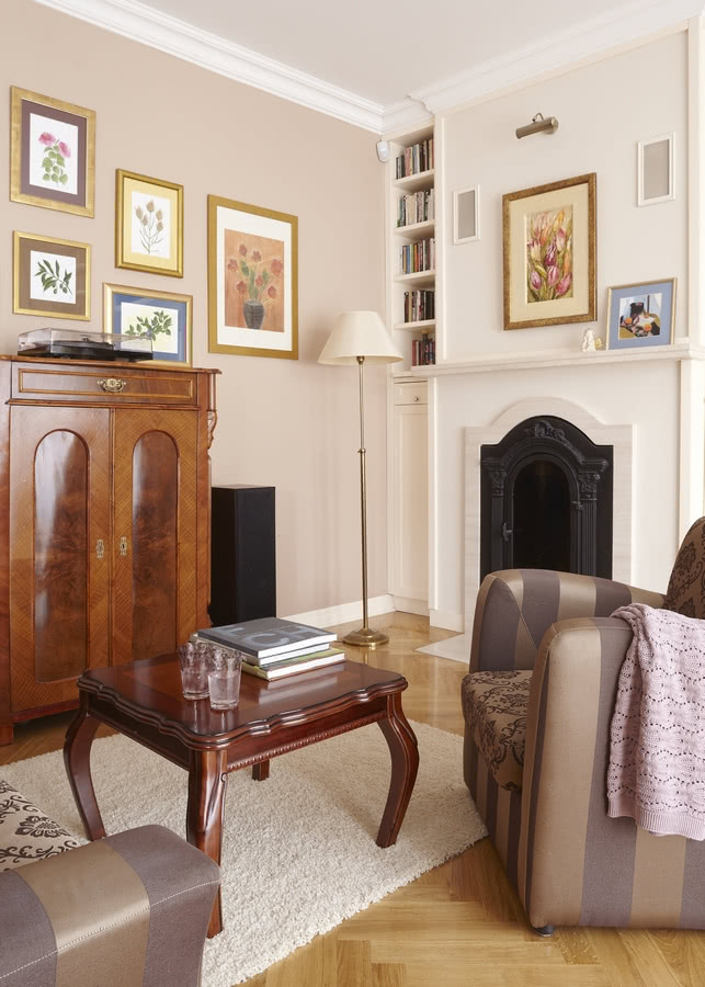 Salon w stylu angielskim.