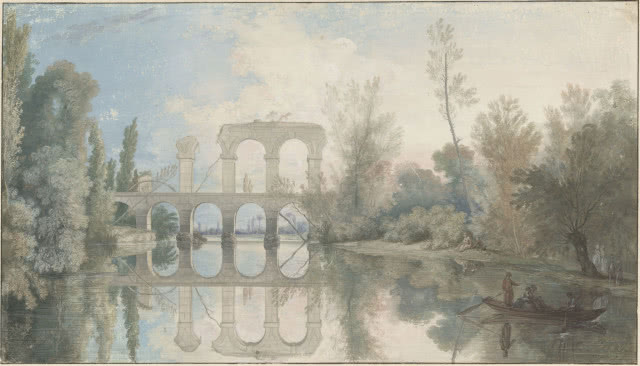 Jean-Pierre Norblin de la Gourdaine (1745–1830)
Akwedukt w Arkadii
1784
akwarela, gwasz, papier
Muzeum Narodowe w Warszawie
