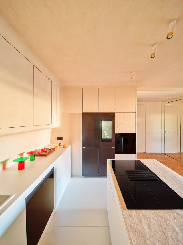 tynk wapienny w kuchni 