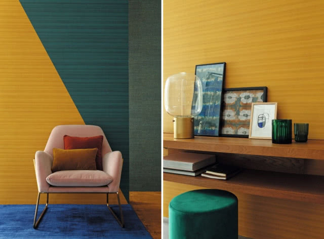 Tapeta imitująca jedwab, kolekcja  Mori La Soie, Casamance