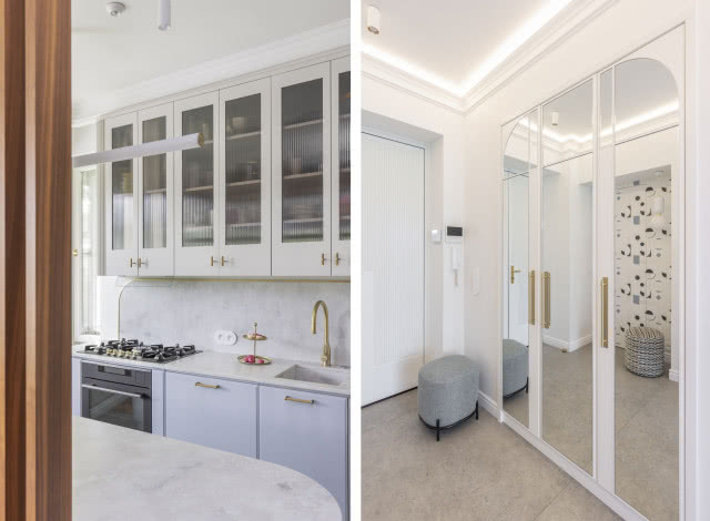 biało-niebieska kuchnia