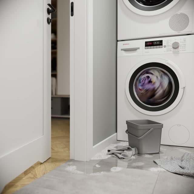 Drzwi do pralni powinny pasować do wnętrz