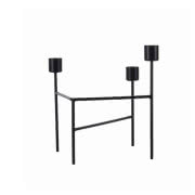 Świecznik Three Matt Black, House Doctor