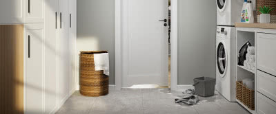 Drzwi do pralni powinny pasować do wnętrz
