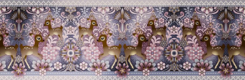 Bordiura w jelonki - z kolekcji tapet dla...