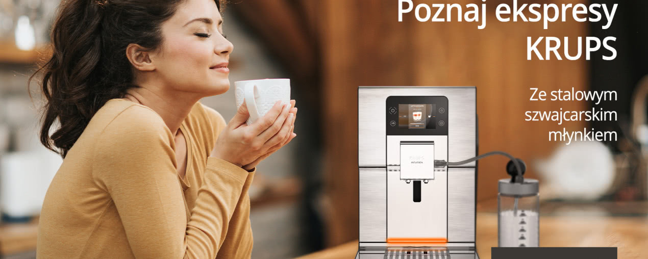 Unikatowe technologie KRUPS - smak kawy jak od baristy to kwestia WNĘTRZA 