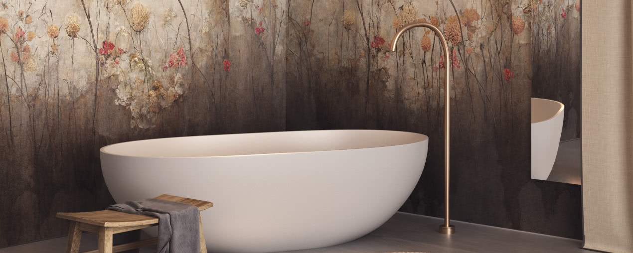 Dlaczego warto sięgnąć po tapety podczas urządzania łazienki?