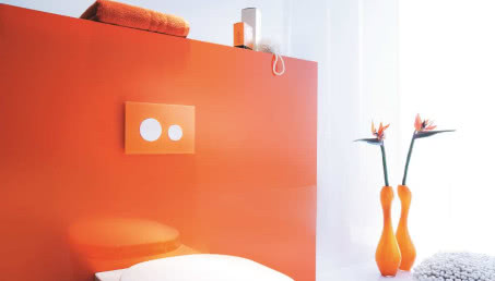 Kolor w łazience - przyciski spłukujące TECEloop