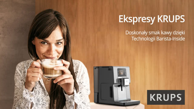 Unikatowe technologie KRUPS - smak kawy jak od baristy to kwestia WNĘTRZA 