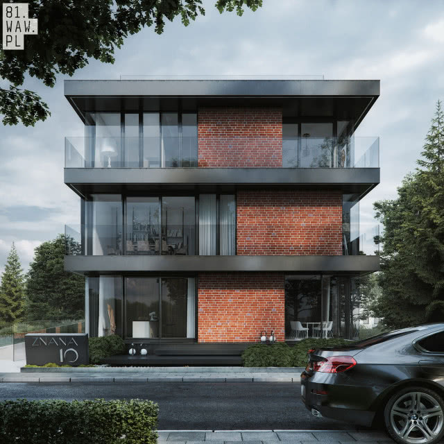 Dom z czerwonej cegły