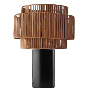 Lampa z rattanu i drewna, Ellos Home, Westwing, 999 zł 