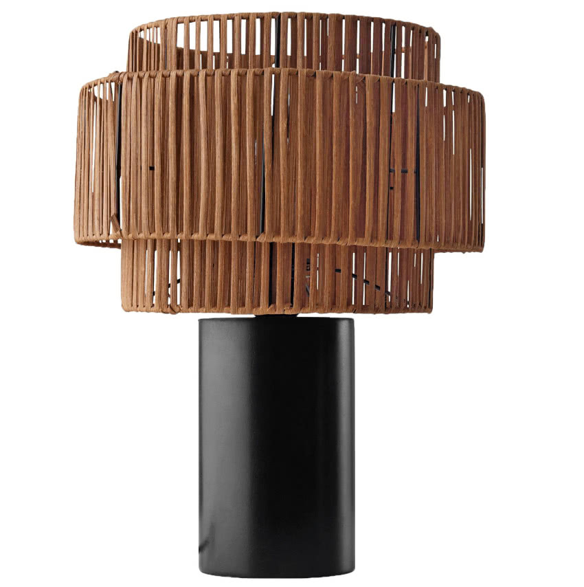 Lampa z rattanu i drewna, Ellos Home, Westwing,...