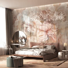 Tapeta Celine - subtelna elegancja, która odmienia sypialnię