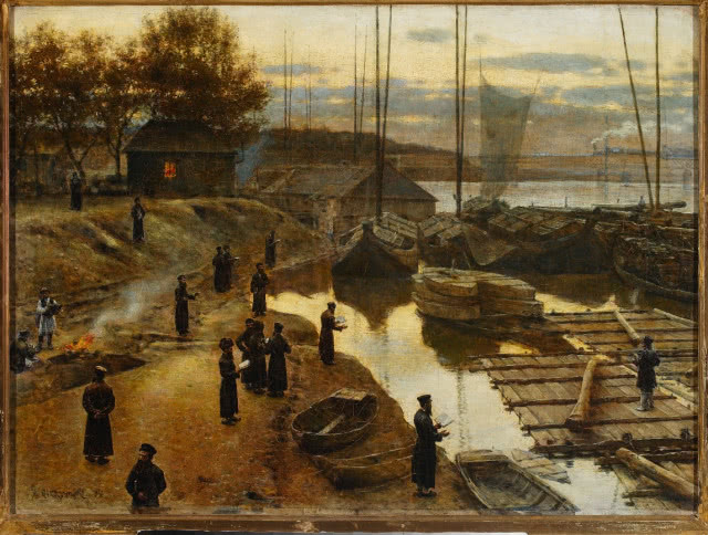 Aleksander Gierymski, "Święto Trąbek I", olej, płótno, 47 x 64,5 cm, Muzeum Narodowe w Warszawie