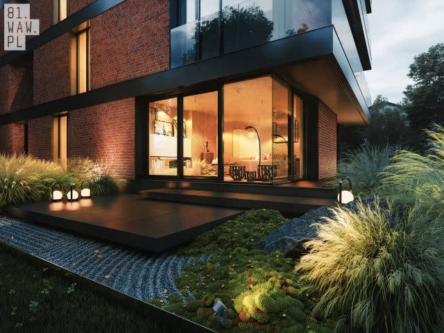 Dom z czerwonej cegły