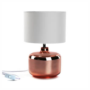 Miedziana lampa stołowa Versa Metal, BONAMI, 259 zł