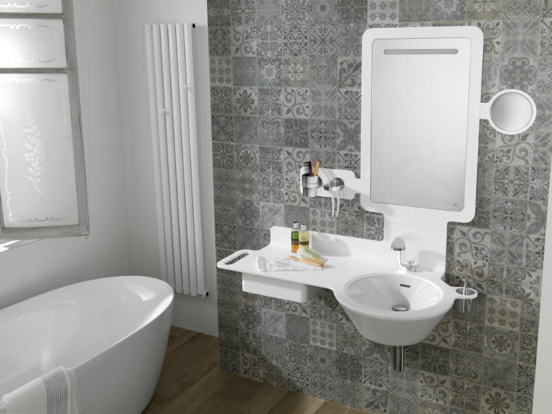 Choć nieco futurystyczna , ceramika i armatura...