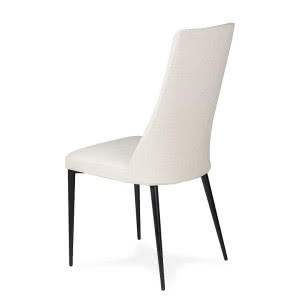 Krzesło Nello, metalowe nogi, tapicerowane siedzisko, wym: 45 x 46 x 92 cm