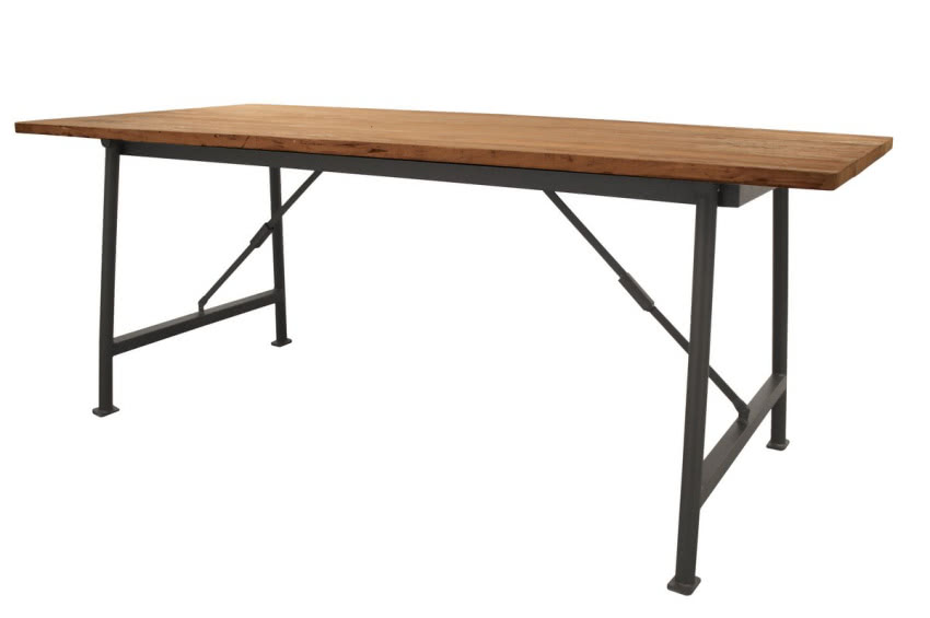 Stół z drewnianym blatem, HK Living