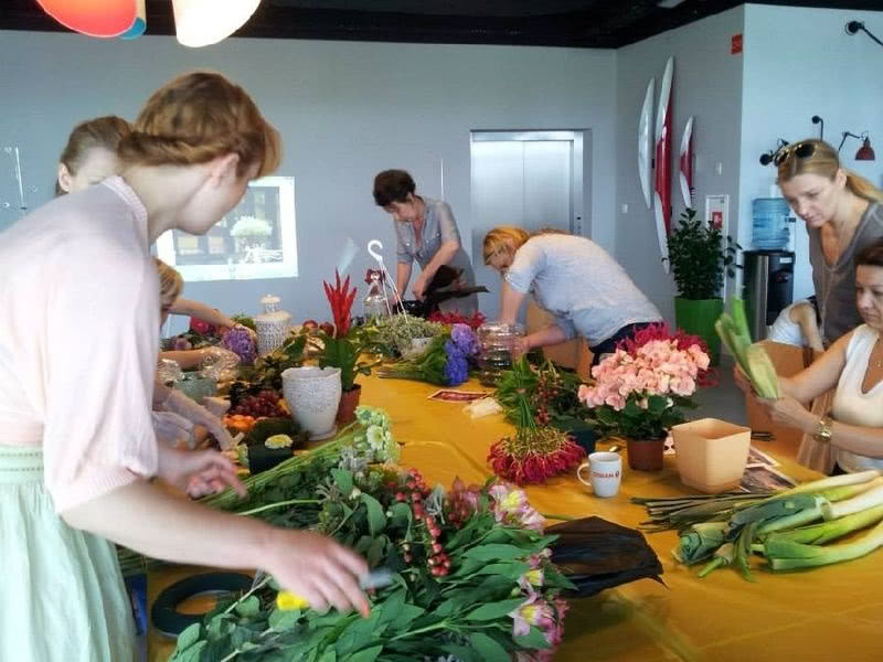 Warsztaty florystyczne w ramach kursu...