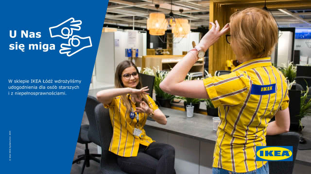 Pracownicy IKEA nauczyli się języka migowego! Specjalnie dla niesłyszących klientów.