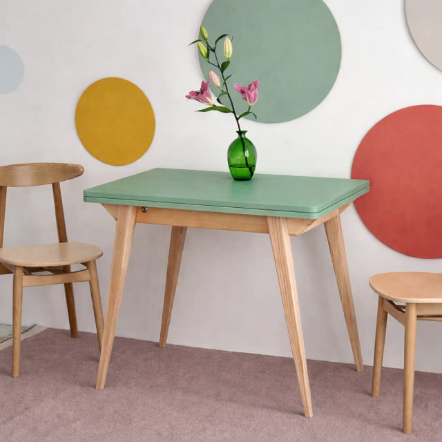 Stół ENVELOPE rozkładany 90x65 cm szałwiowy jesion, RAGABA.